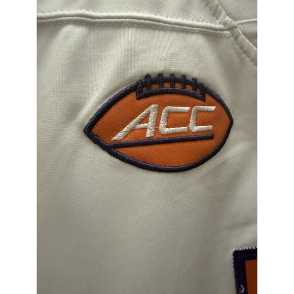 Nike Team Clemson Tigers #5 Uiagalelei Jersey XL White ACC Patch Fair Condition - Picture 4 of 15
